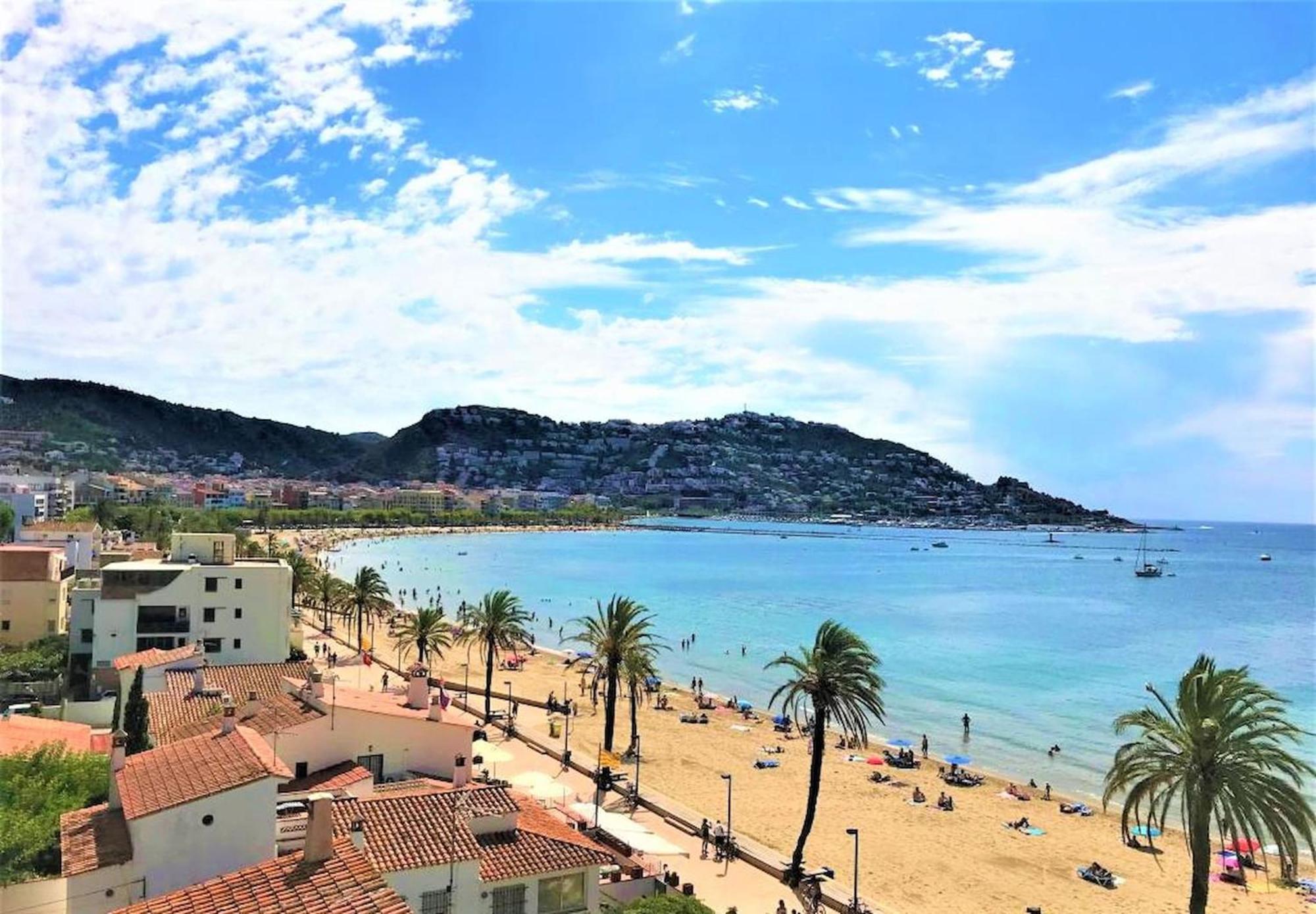 Apartamento En Roses A 2 Min De La Playa Con Vistas Al Mar Av-18 Жерона Екстер'єр фото